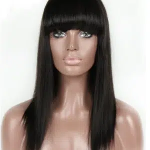 Wig with Bangs Raw Straight - Human Hair Wig Los Angeles Hair Maiden India